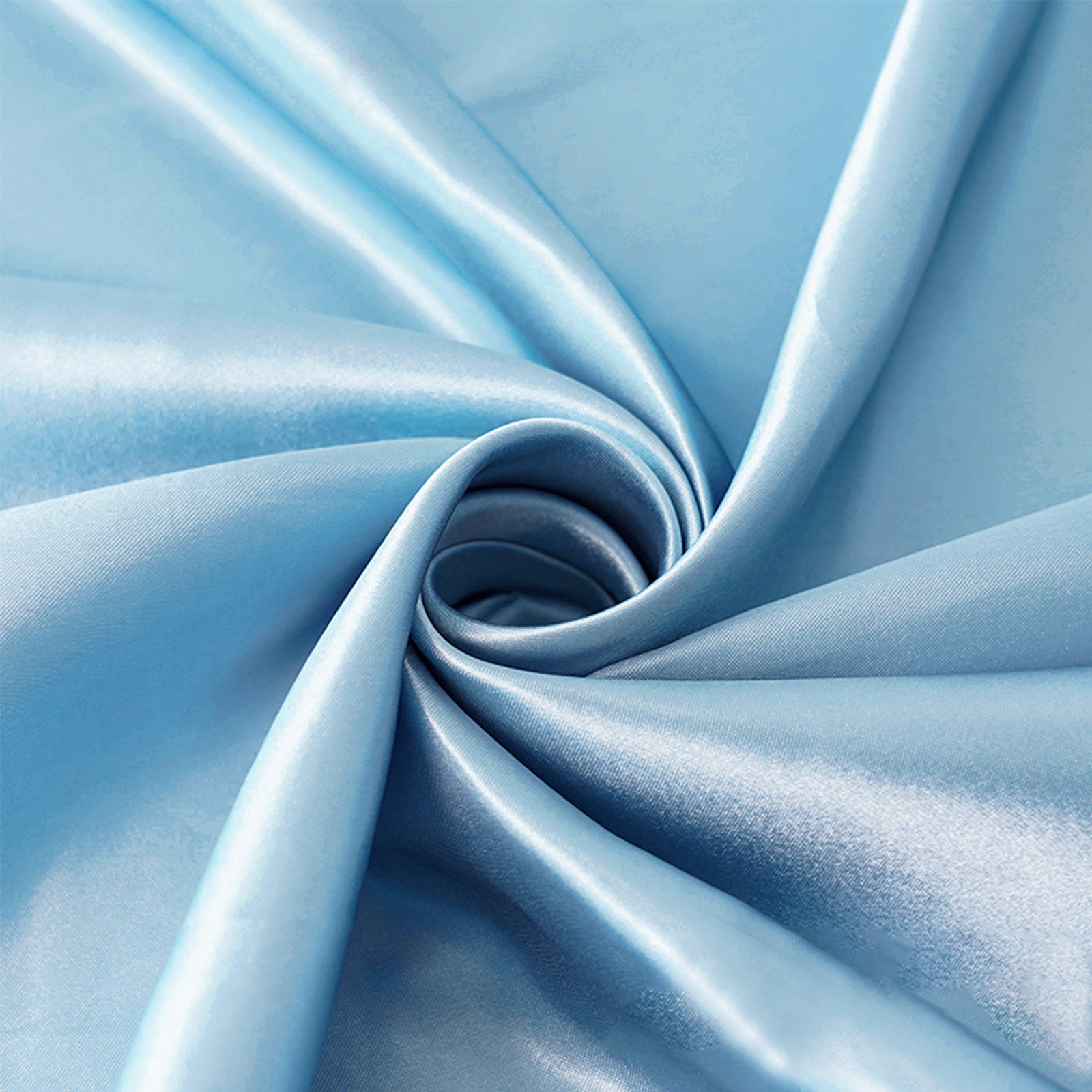 Powder Blue Duchess Satin Fabric - Bridal Fabric by the Yard