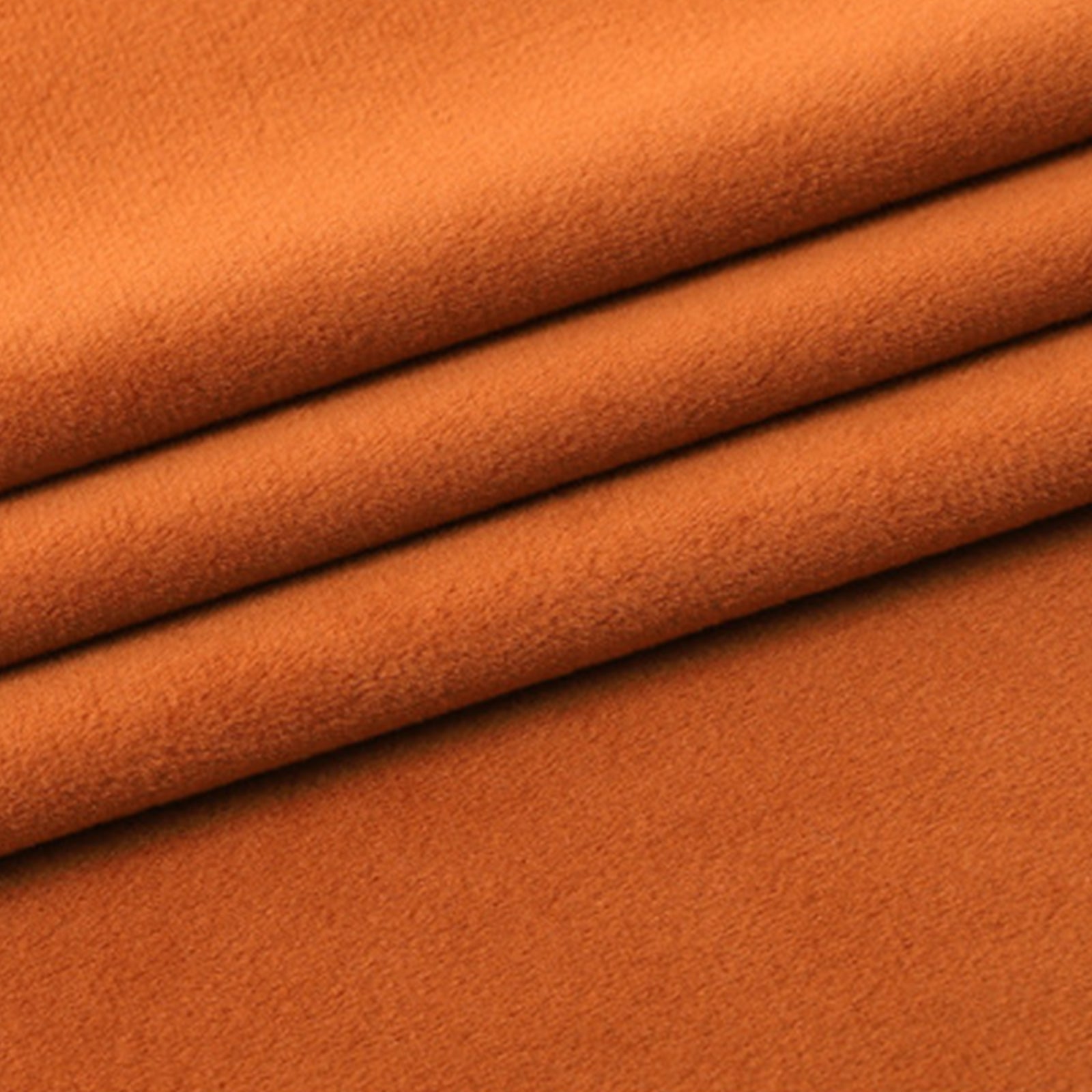 Dark Orange Velvet Fabric