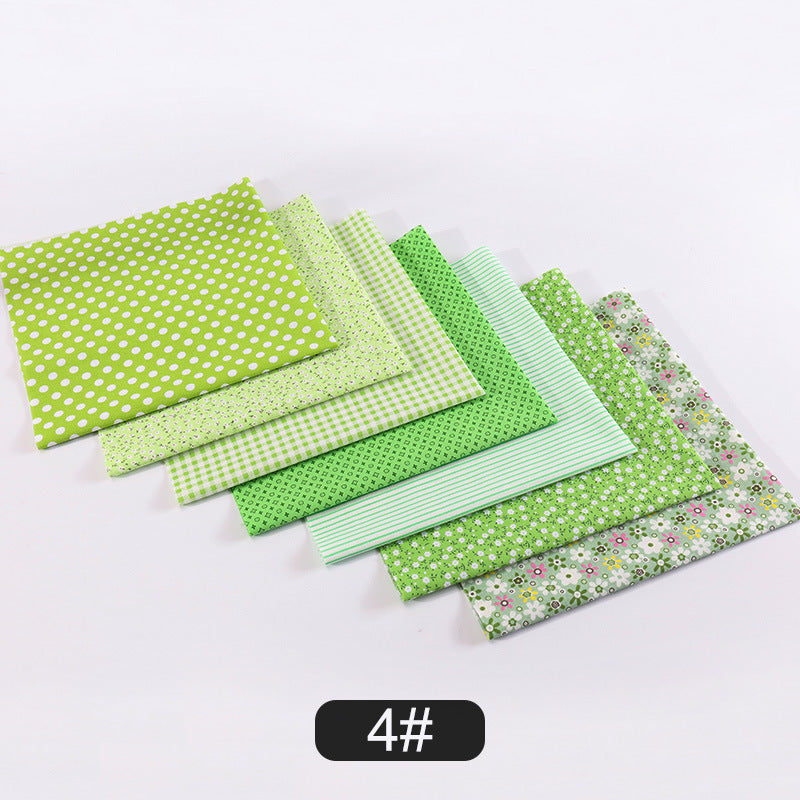 50x50cm 7pc/set Cotton Fabric Squares Precut Floral Muslin